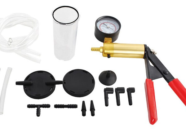 Vakuumtryckpump – Manuell Vakuumpump med Manometer & Diagnoskit
