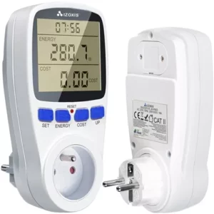 Energiförbrukningsmätare – Digital Wattmätare 16 A med LCD-Display