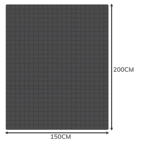 Tyngdtäcke 8 kg 150 x 200 cm – Vikttäcke i Bomull med Glaspärlor